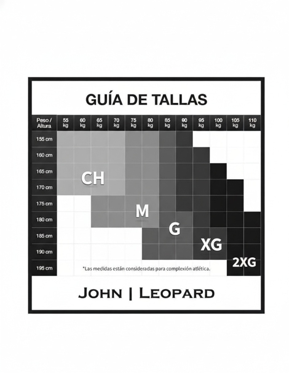 Conjunto deportivo ajustado John Leopard con jareta para hombre