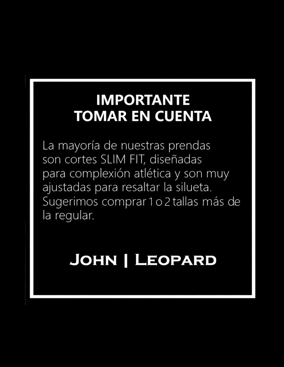 Conjunto deportivo ajustado John Leopard con jareta para hombre