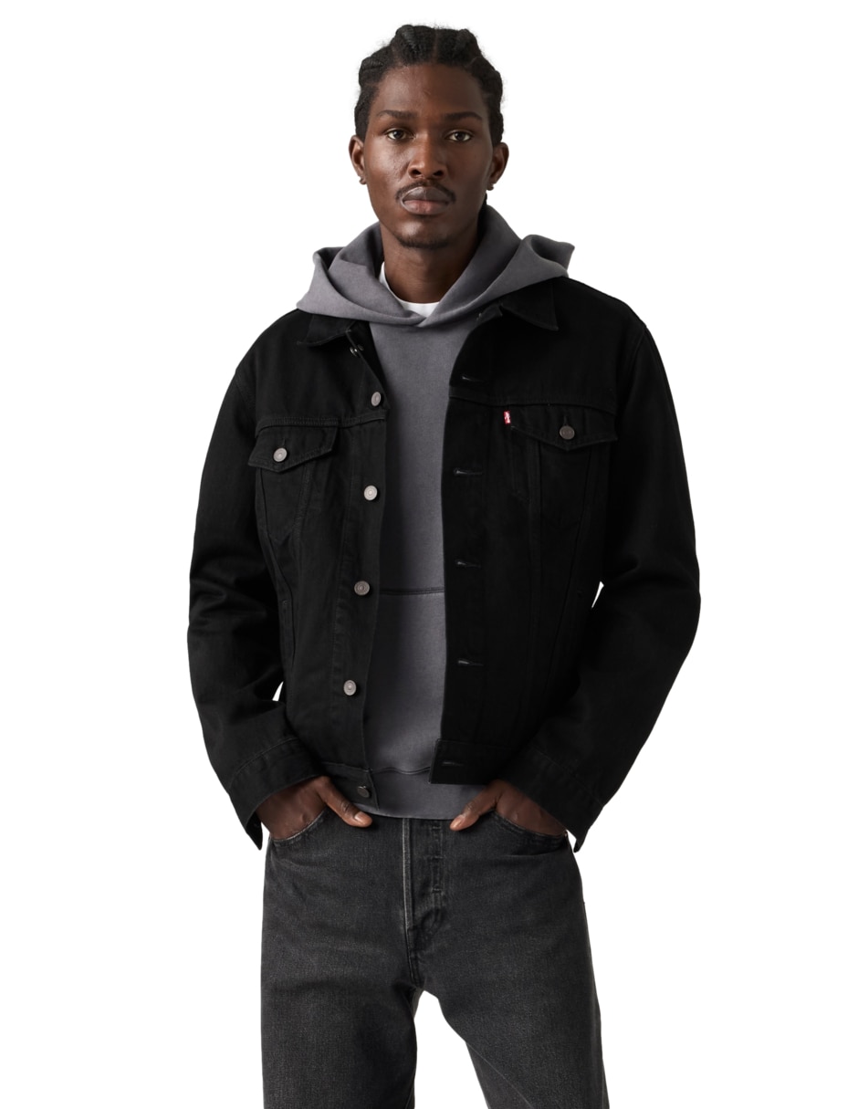 Chamarra casual con bolsillos para hombre
