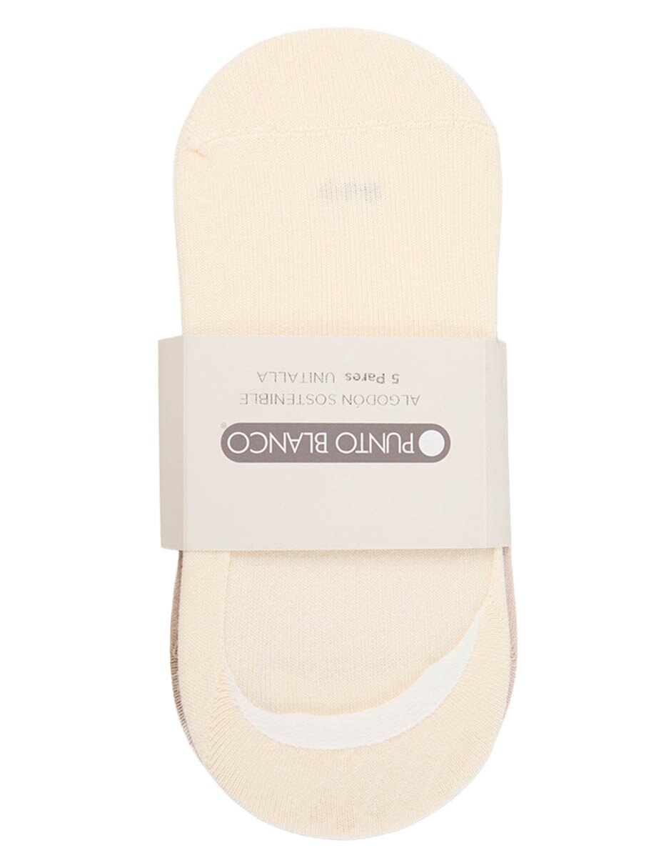 Protector de pie de algodón para mujer 5 pares 4