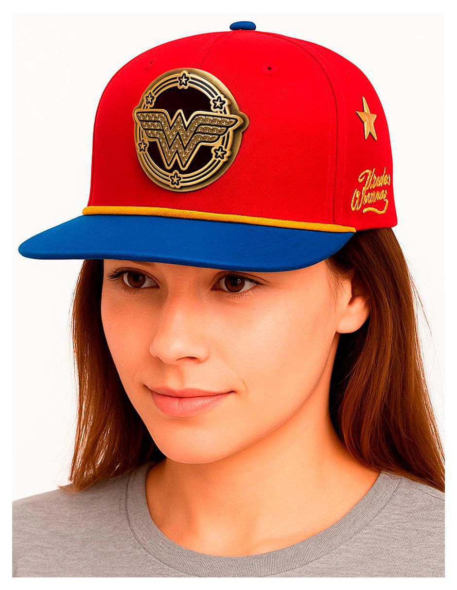 Gorra visera plana snapback "para" casual dc dc wonder woman no aplica "para" mujer
