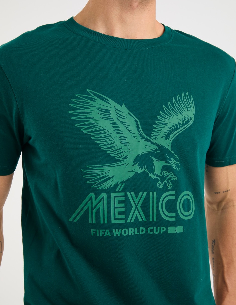 Playera nations collection méxico cuello redondo para hombre 4