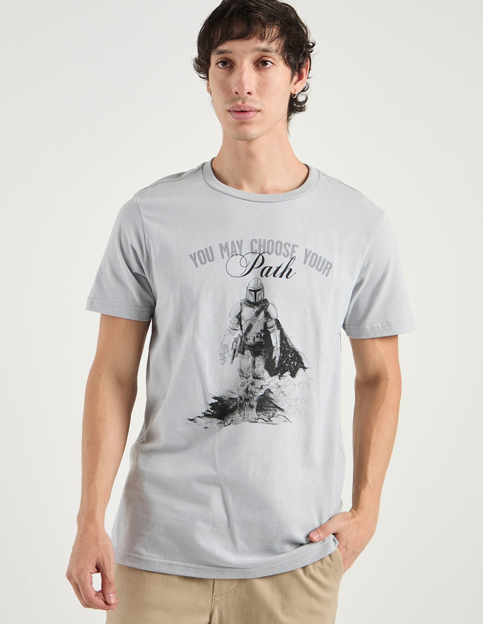Playera Grogu cuello redondo para hombre 5
