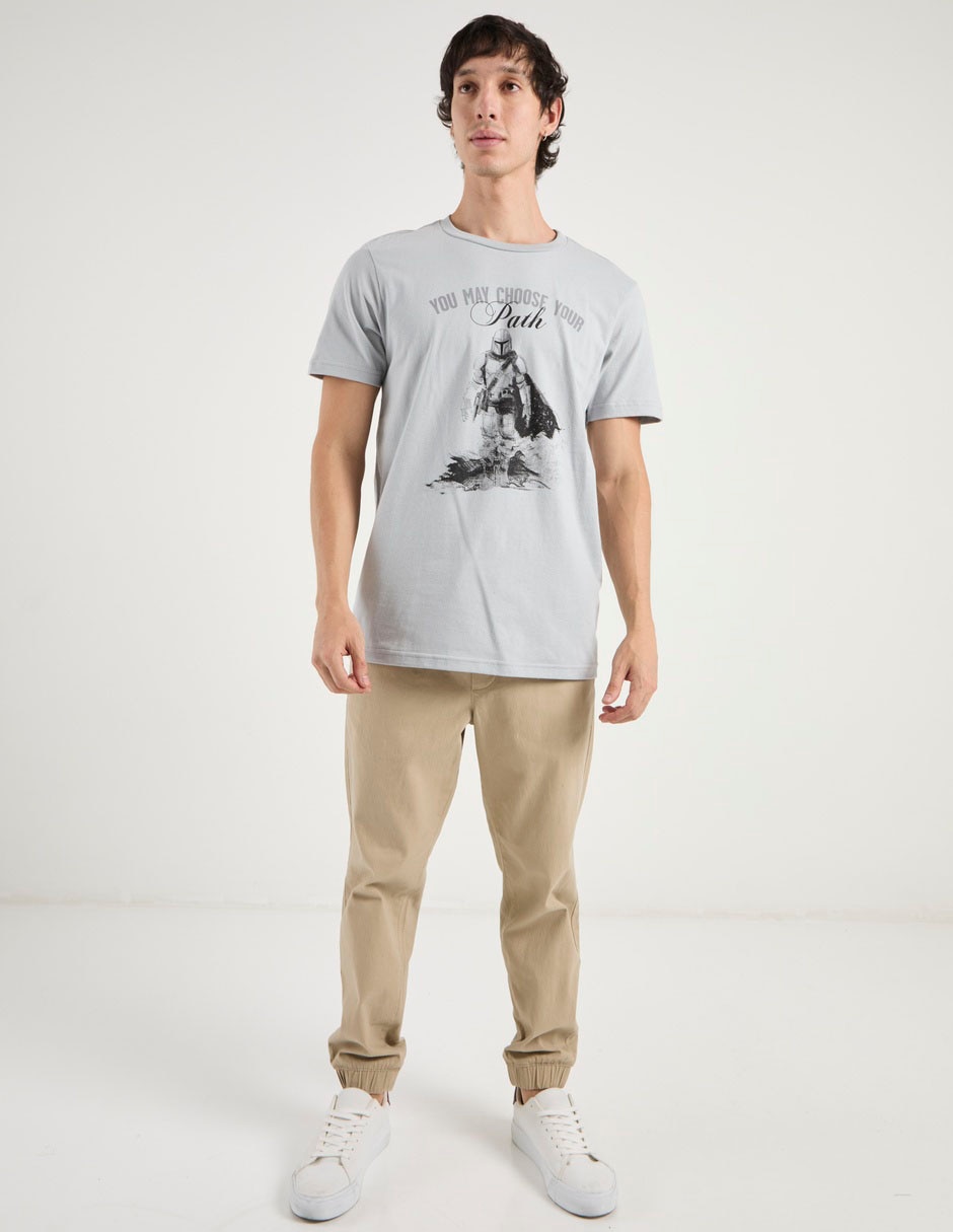 Playera Grogu cuello redondo para hombre 6