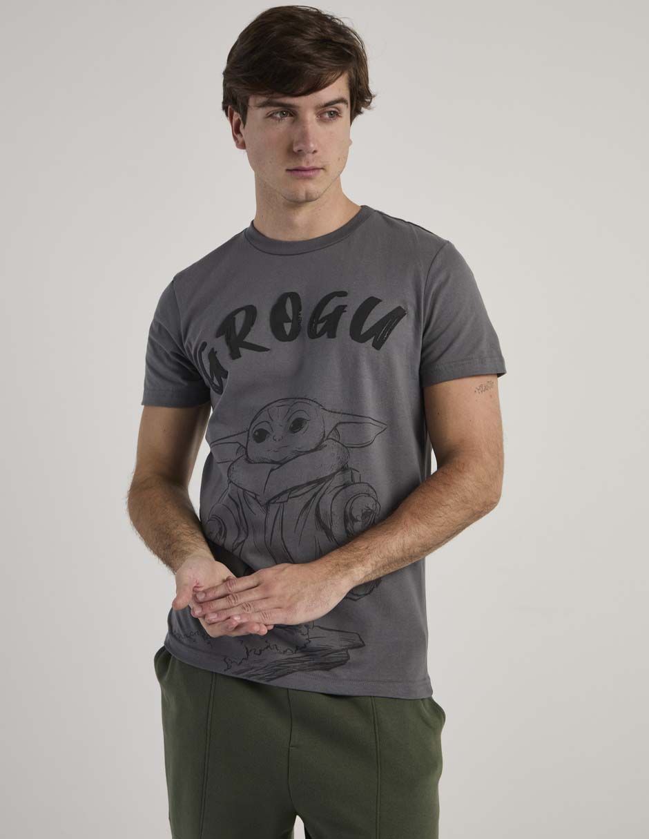 Playera cuello redondo grogu para hombre 2