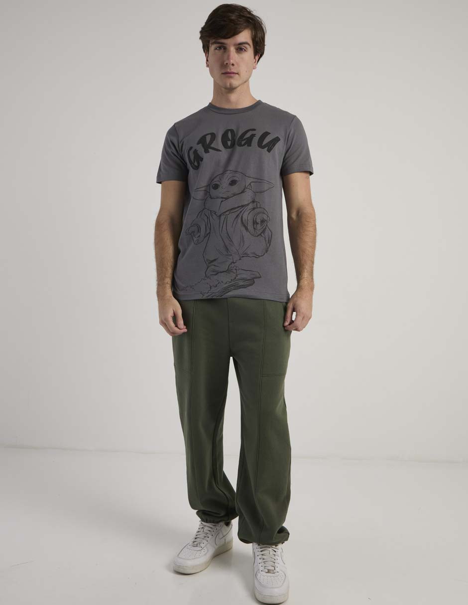 Playera cuello redondo grogu para hombre 3