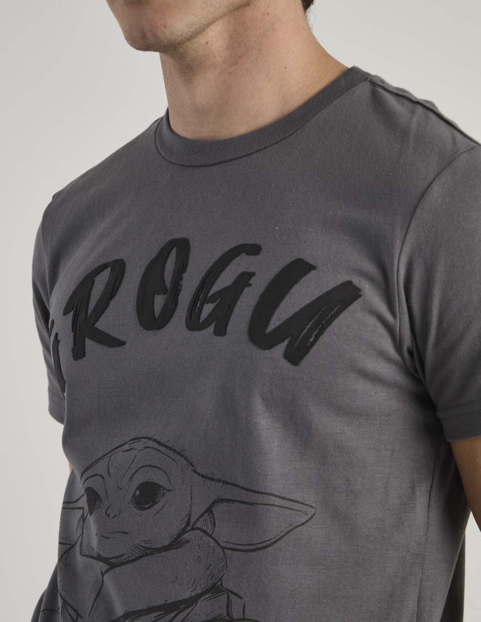 Playera cuello redondo grogu para hombre 4