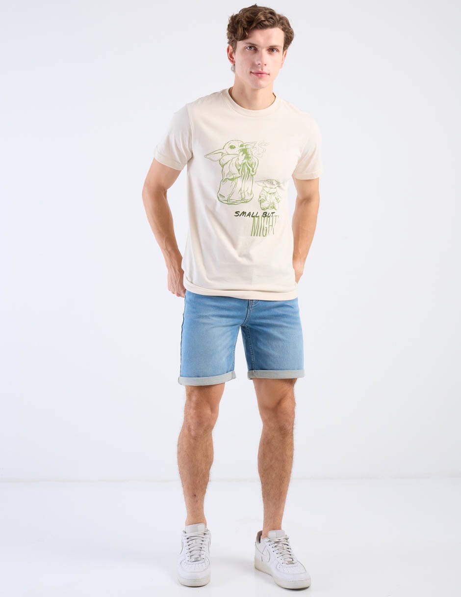 Playera small but mighty cuello redondo para hombre 3