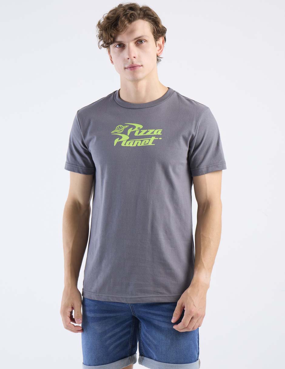 Playera pizza planet cuello redondo para hombre 2