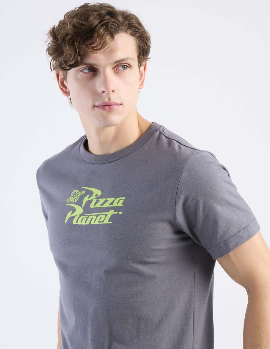 Playera pizza planet cuello redondo para hombre 4