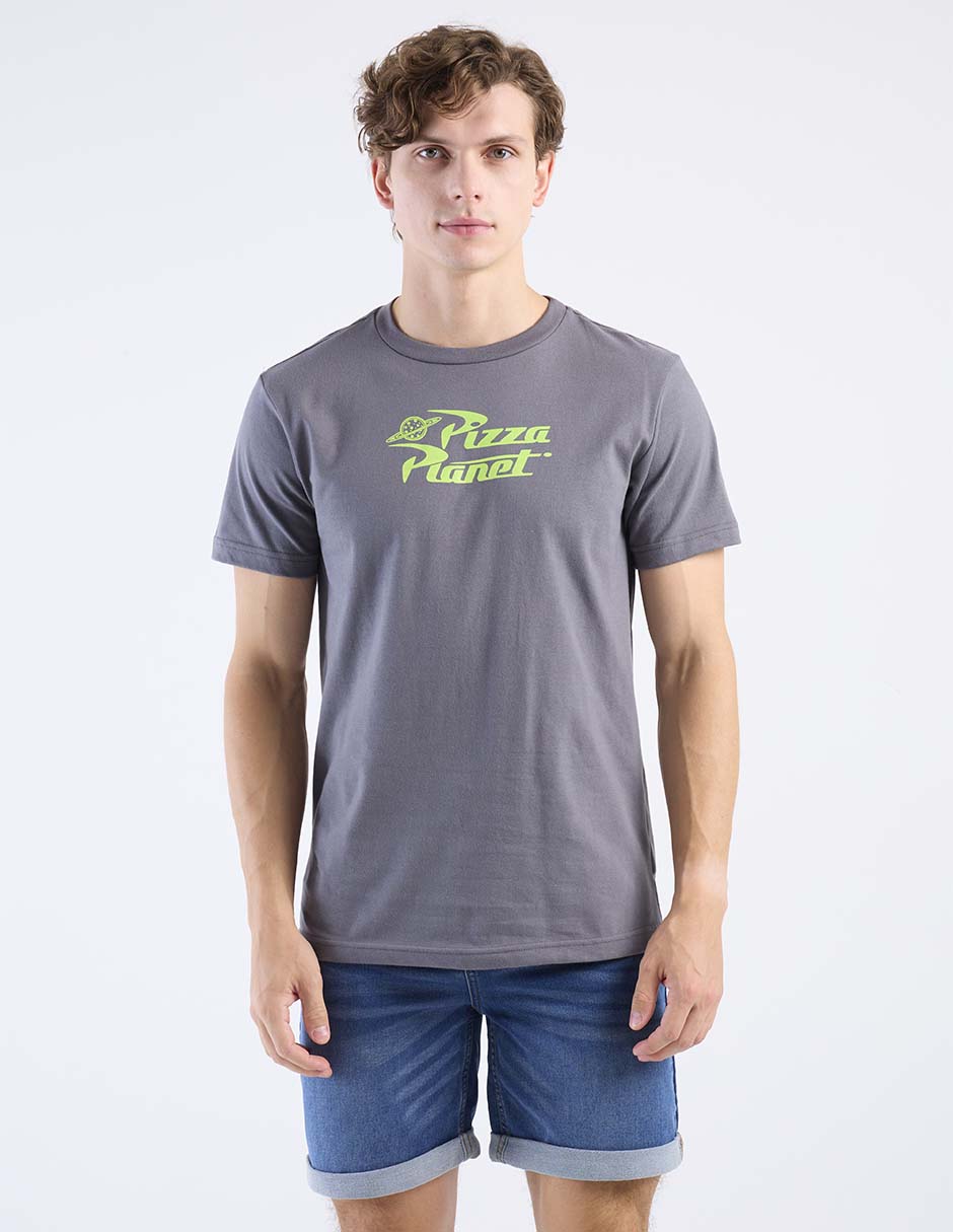 Playera pizza planet cuello redondo para hombre