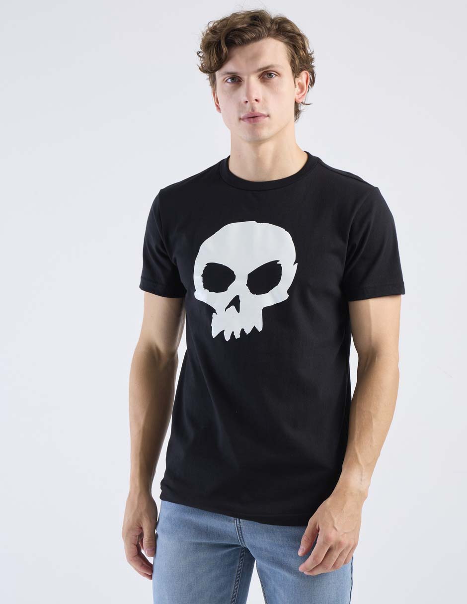 Playera sid skull cuello redondo para hombre 2