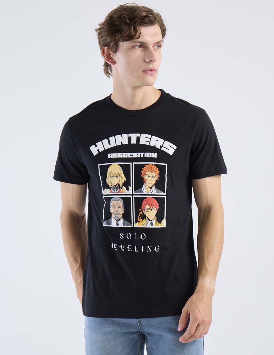 Playera tee bar licencias cuello redondo para hombre