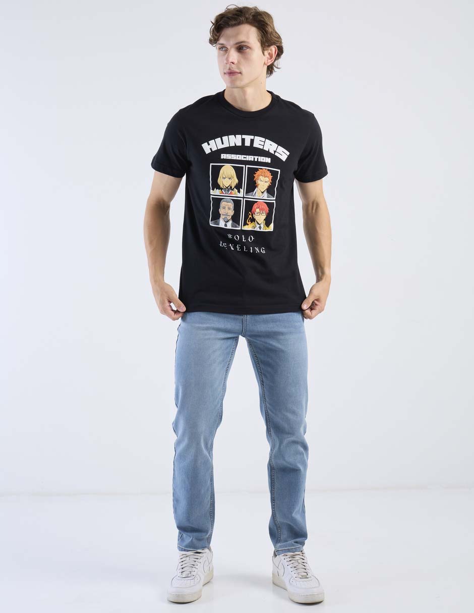 Playera tee bar licencias cuello redondo para hombre