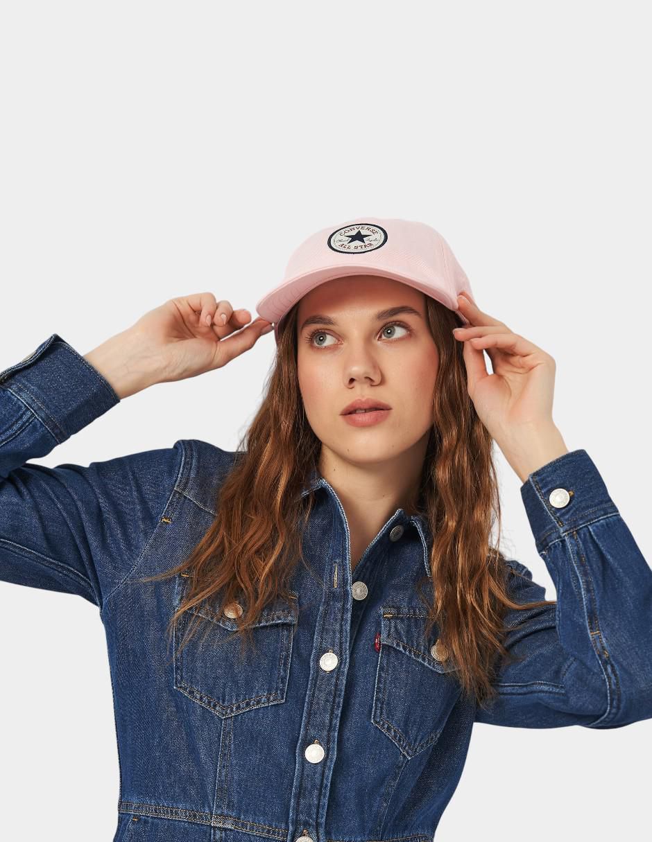 Gorra visera semicurva snapback casual Converse Big Logo para mujer