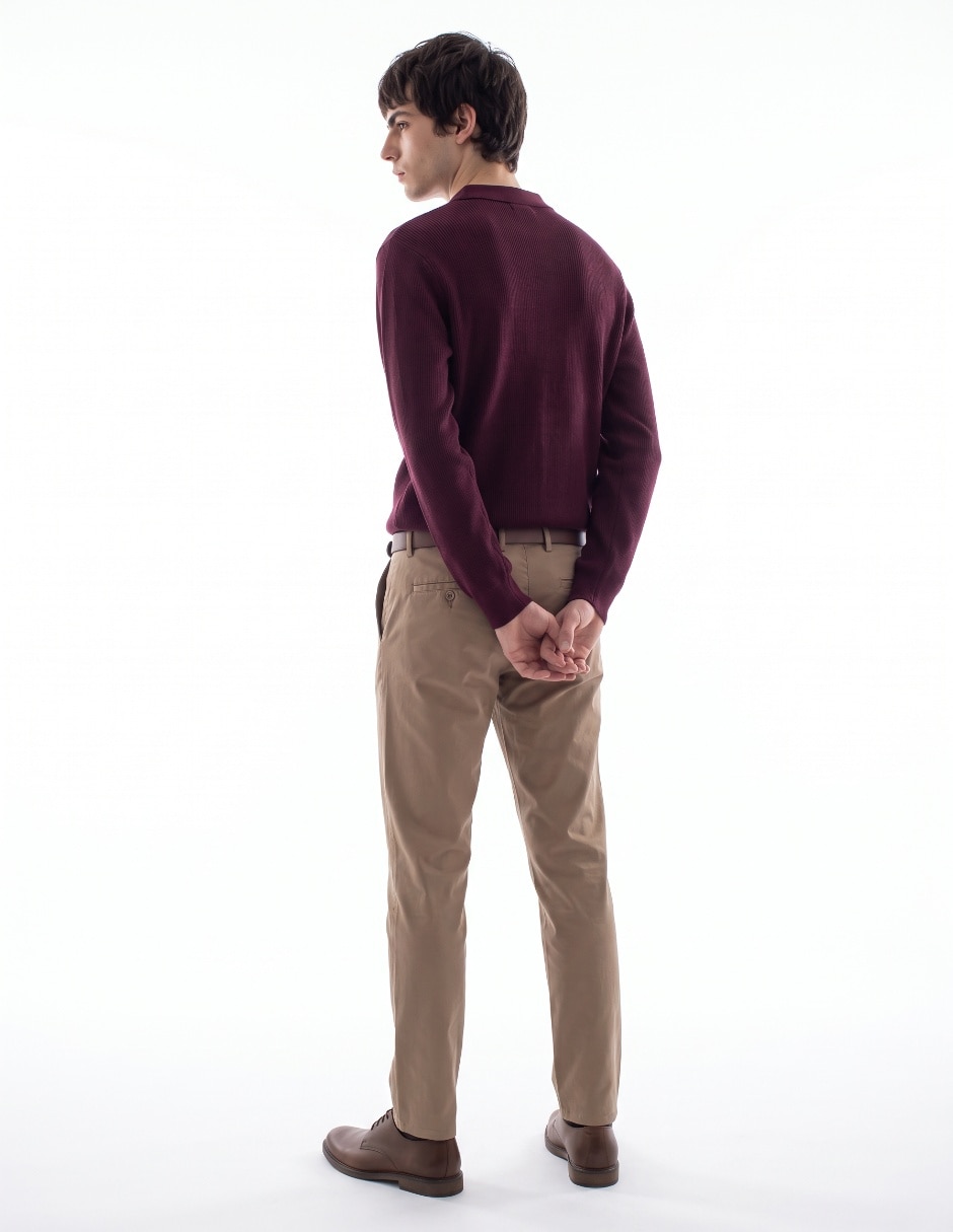 Suéter cuello polo para hombre 2