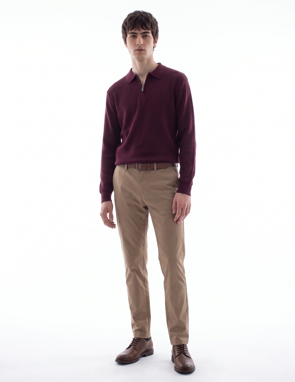 Suéter cuello polo para hombre 3