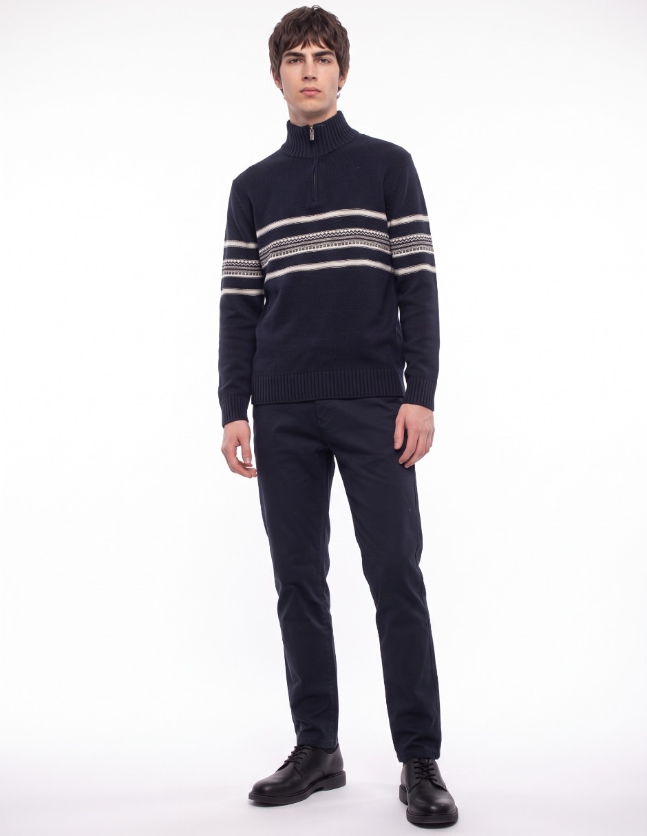 Suéter cuello alto para hombre