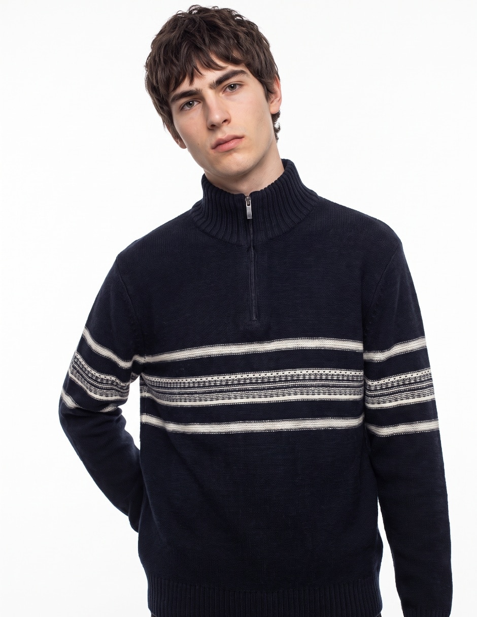 Suéter cuello alto para hombre 4