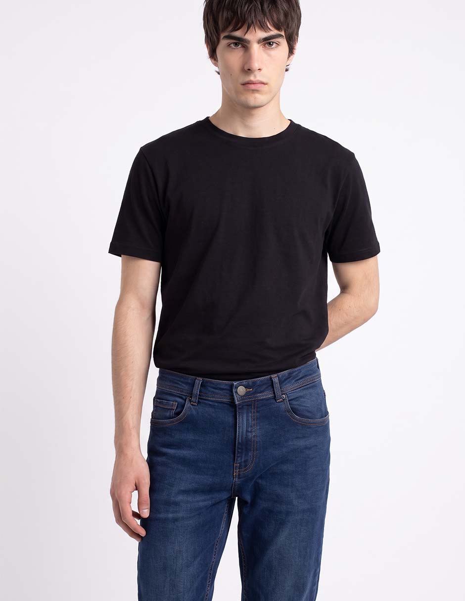 Jeans slim deslavado para hombre 2