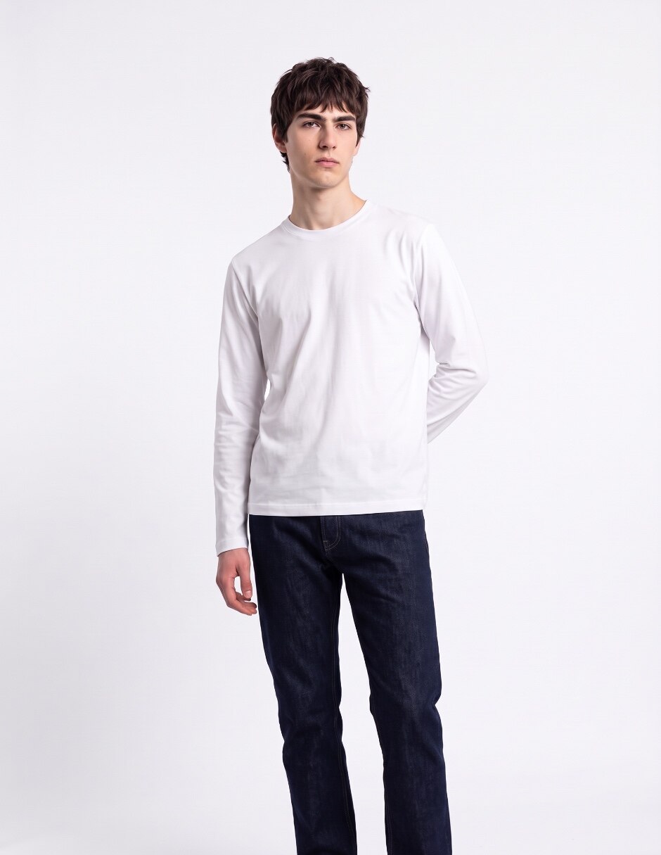 Playera cuello redondo para hombre 1