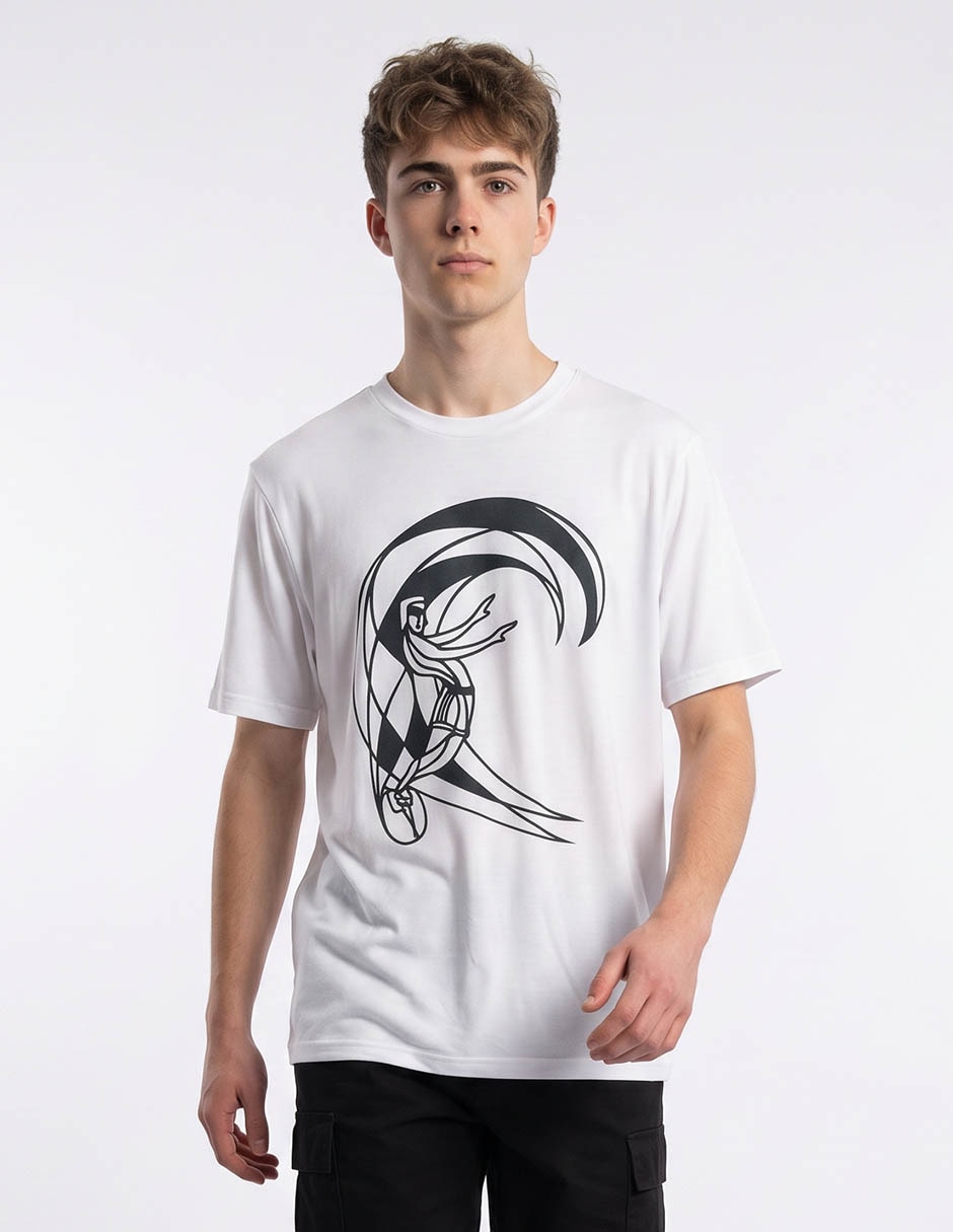 Playera beach cuello redondo para hombre