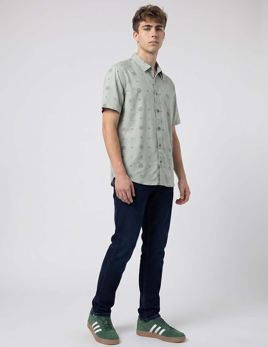 Camisa casual manga corta para hombre 3