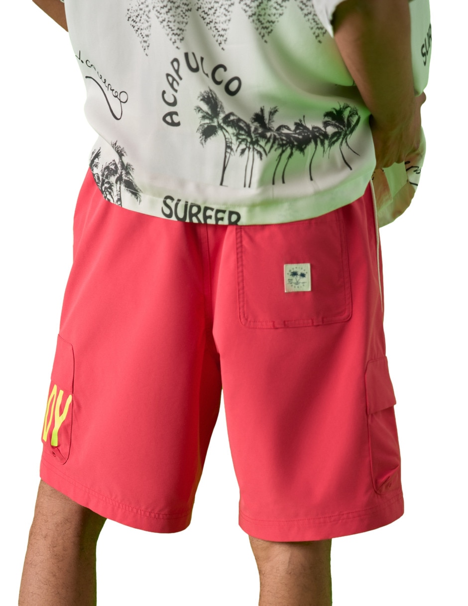 Traje de baño American Eagle Jorge Campos con bolsillos para hombre