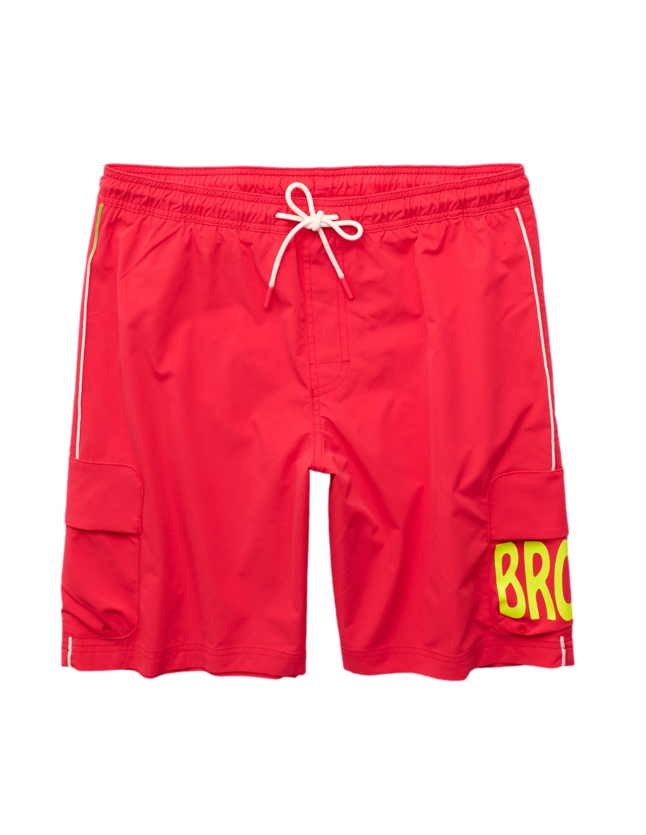 Traje de baño American Eagle Jorge Campos con bolsillos para hombre