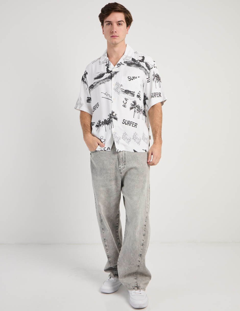 Camisa american eagle manga corta para hombre