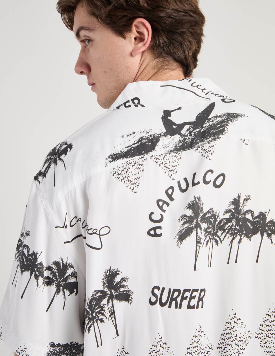 Camisa american eagle manga corta para hombre