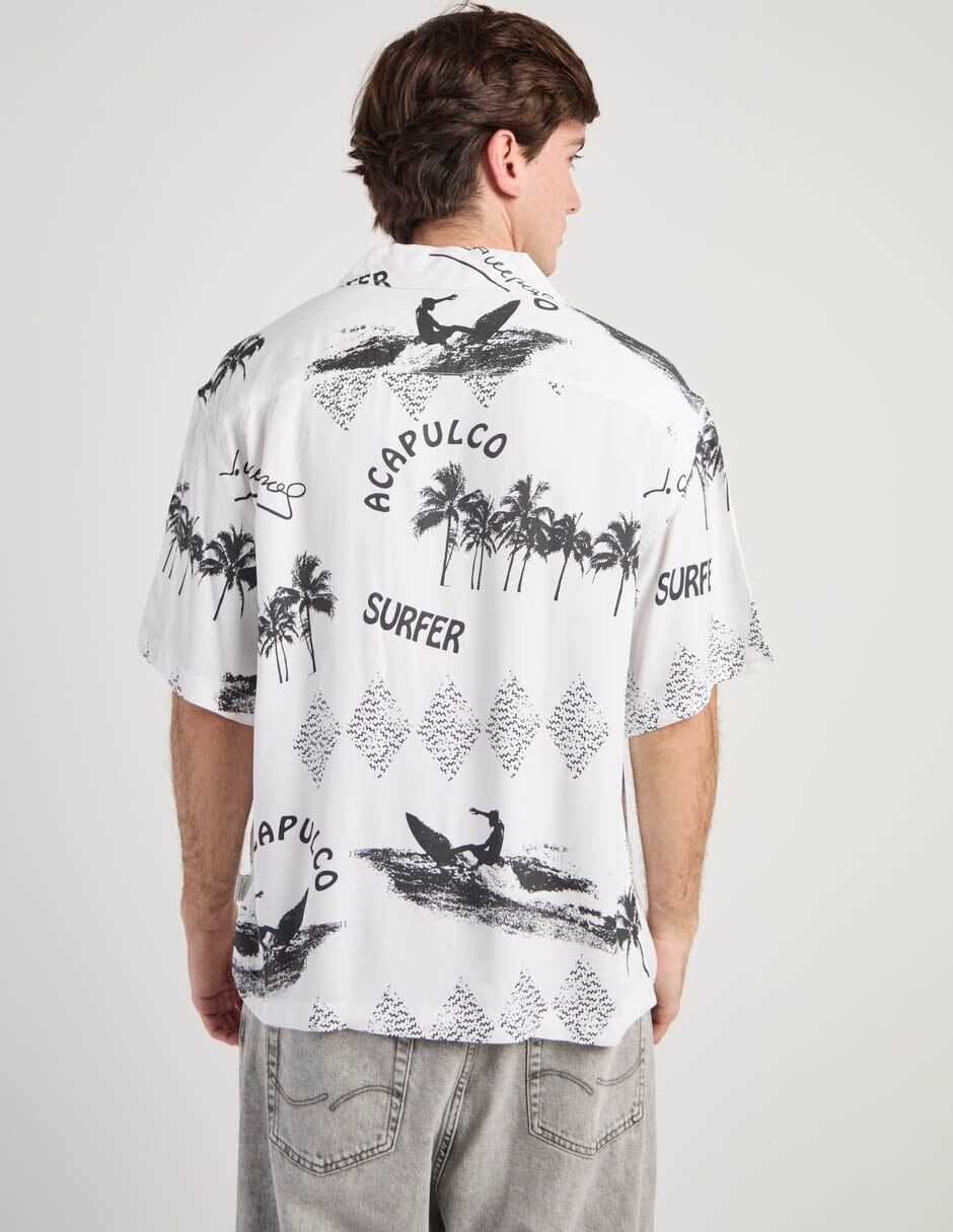 Camisa american eagle manga corta para hombre