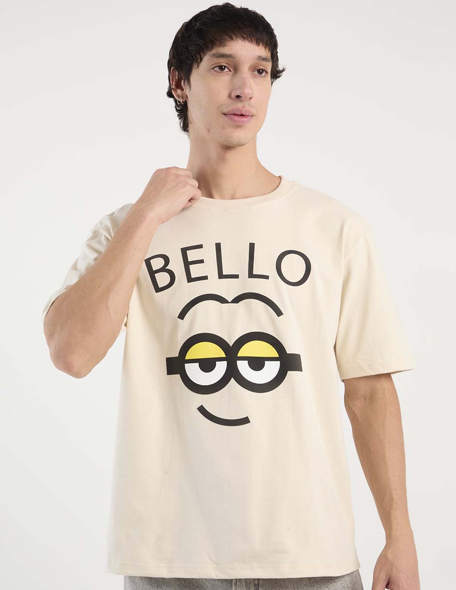 Playera minions cuello redondo para hombre 2
