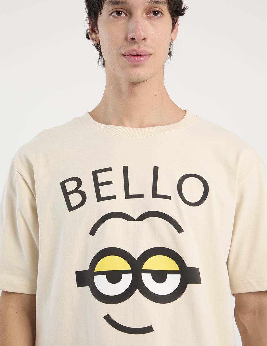 Playera minions cuello redondo para hombre 4