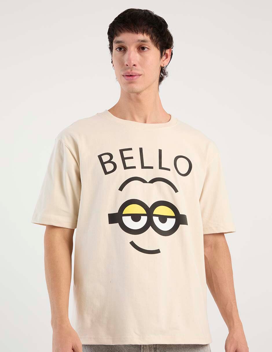 Playera Minions manga corta para hombre Playera Minions manga corta para hombre