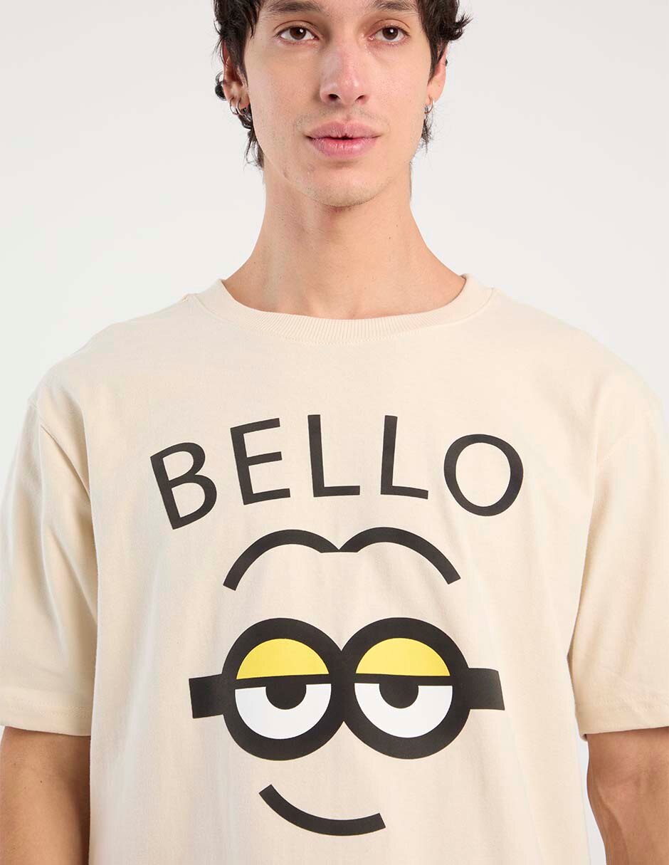 Playera Minions manga corta para hombre