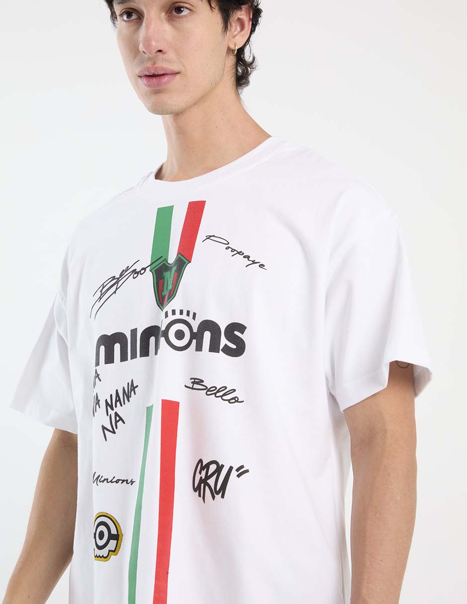 Playera minions cuello redondo para hombre 4
