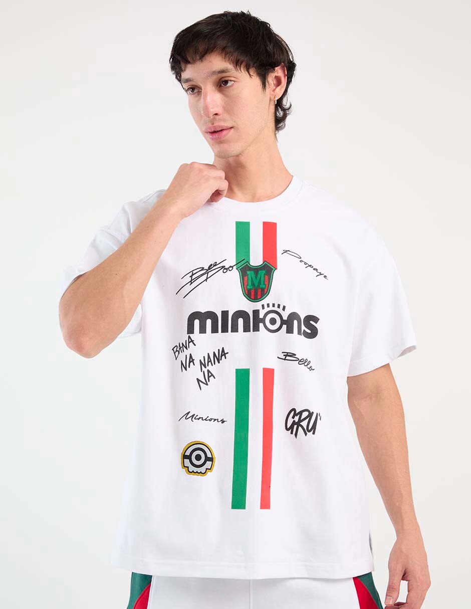 Playera Minions cuello redondo para hombre Playera Minions cuello redondo para hombre