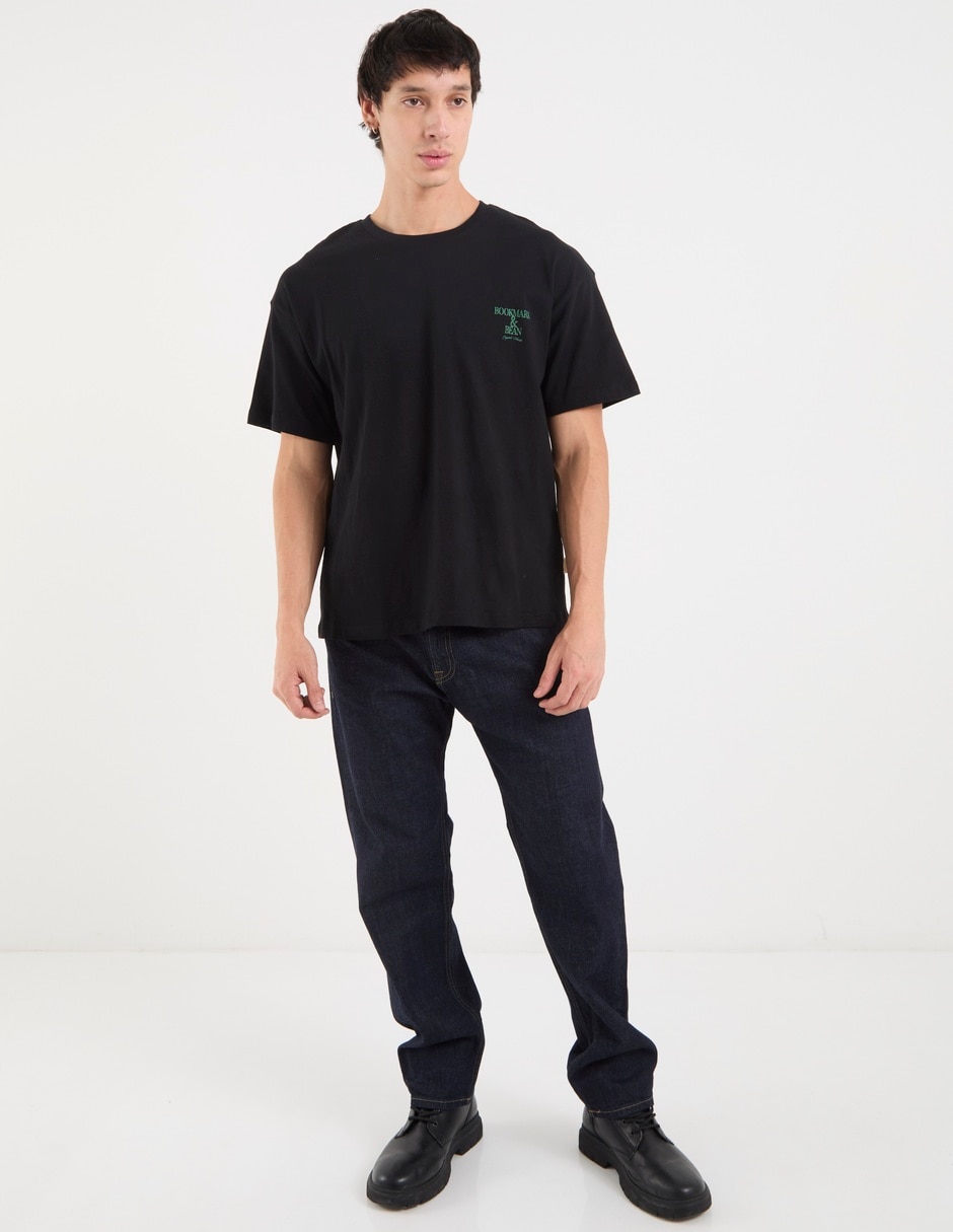 Jeans straight Jack & Jones lavado obscuro para hombre