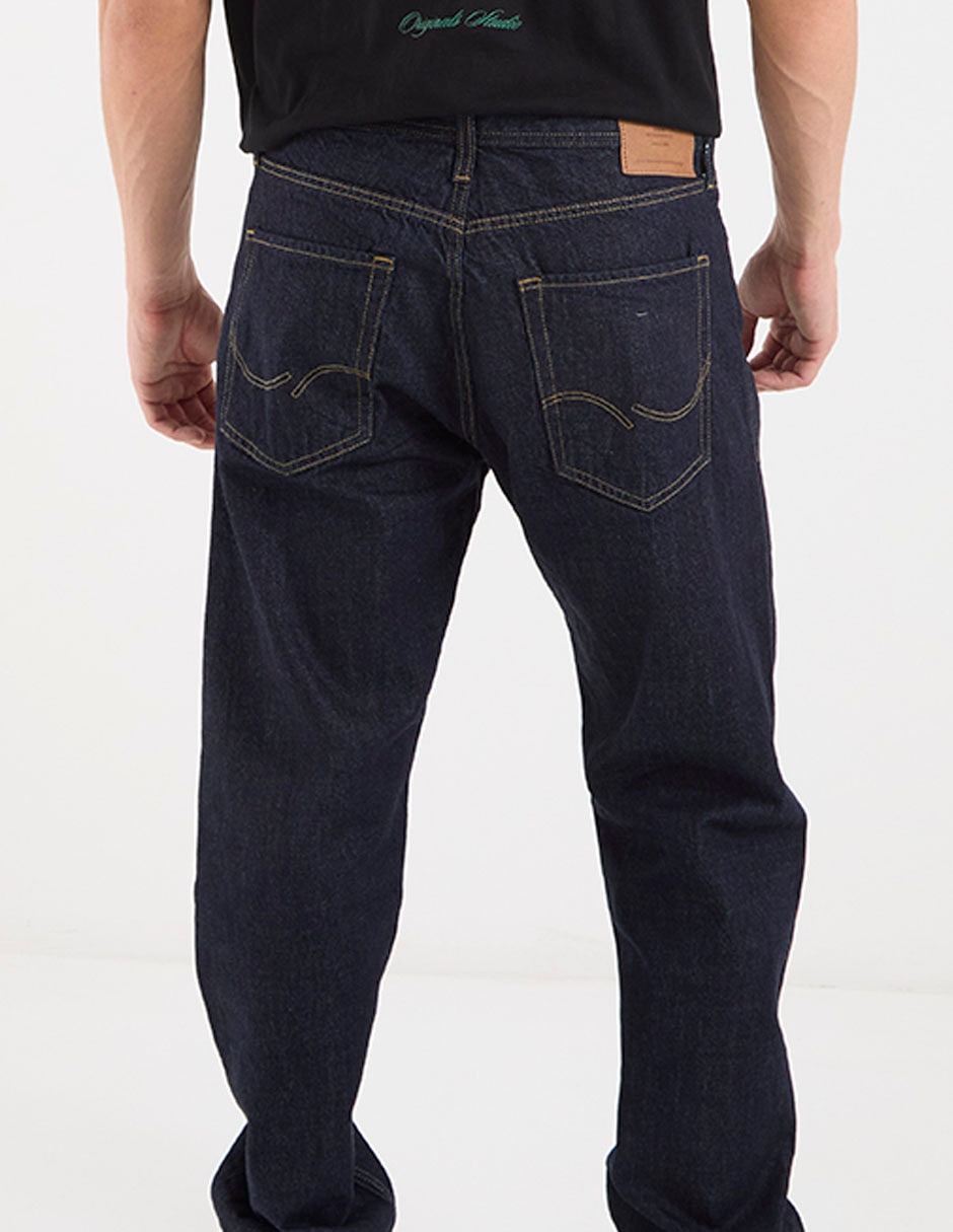 Jeans straight Jack & Jones lavado obscuro para hombre