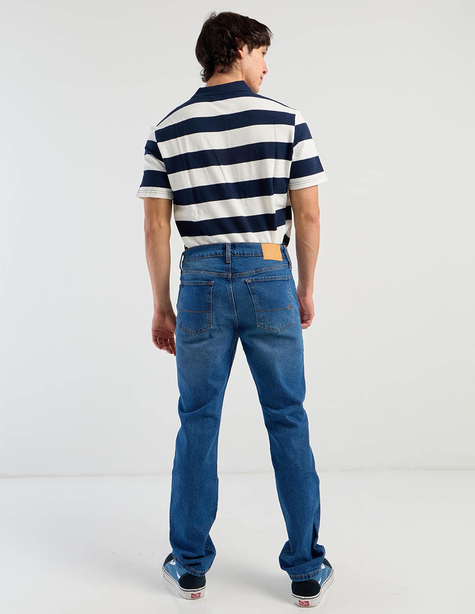 Jeans bota deslavado para hombre 2