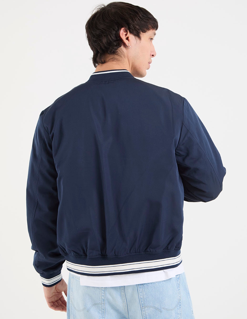 Chamarra bomber con bolsillos para hombre 5