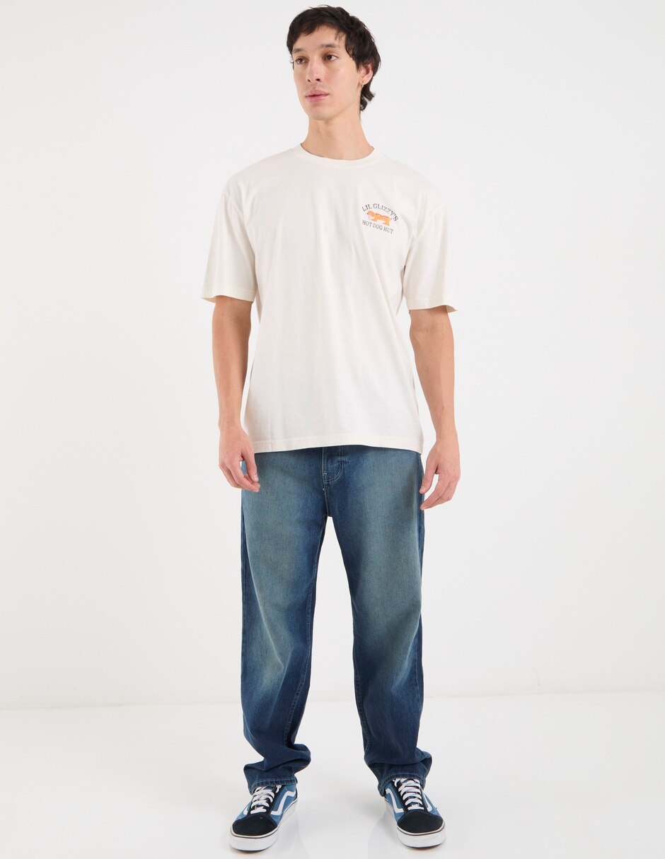 Playera Lil Glizzy's Hot Dog Hut manga corta para hombre 3