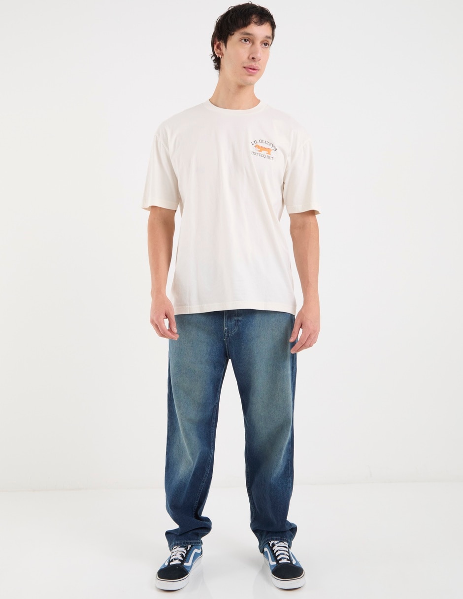 Jeans regular deslavado para hombre 3