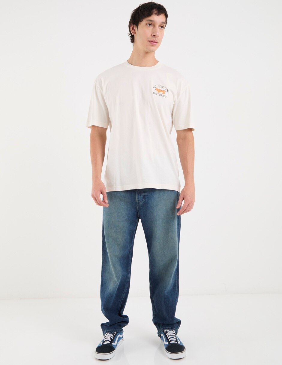 Jeans regular deslavado para hombre 3