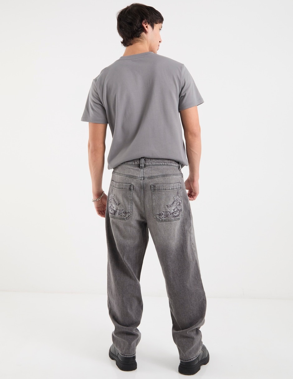 Jeans relaxed amplio para hombre 6