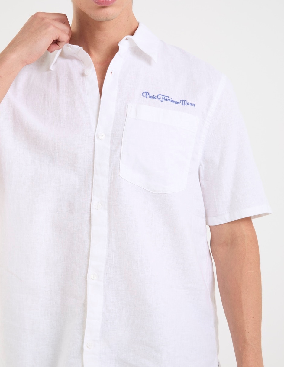 Camisa casual manga corta para hombre 4