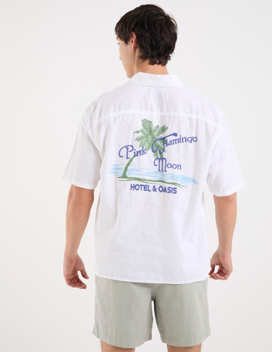 Camisa casual manga corta para hombre 11