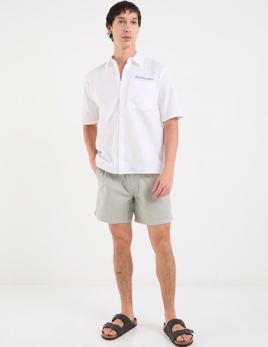 Camisa casual manga corta para hombre 3