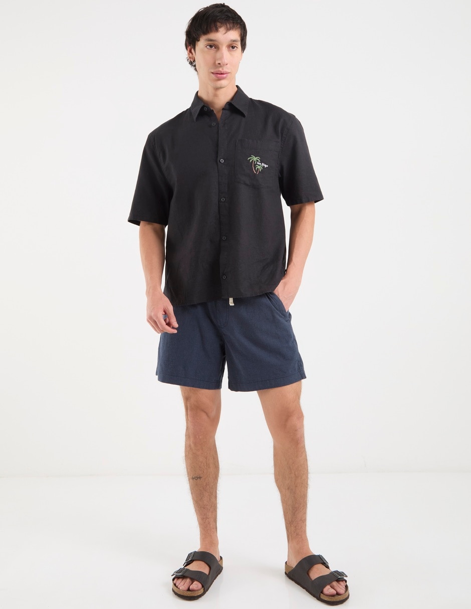 Camisa casual hollister manga corta para hombre